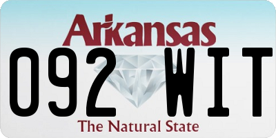 AR license plate 092WIT