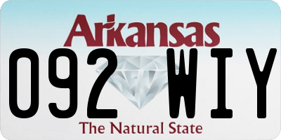 AR license plate 092WIY