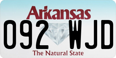 AR license plate 092WJD