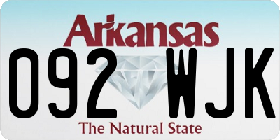 AR license plate 092WJK