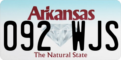 AR license plate 092WJS