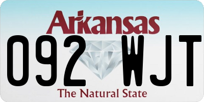 AR license plate 092WJT