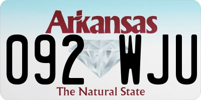 AR license plate 092WJU