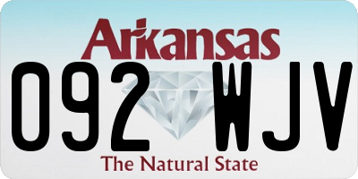 AR license plate 092WJV