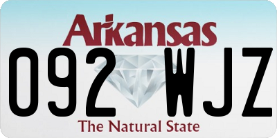 AR license plate 092WJZ