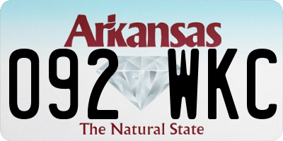 AR license plate 092WKC