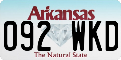 AR license plate 092WKD
