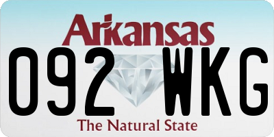 AR license plate 092WKG