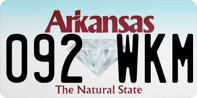 AR license plate 092WKM