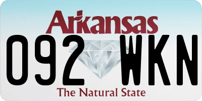 AR license plate 092WKN