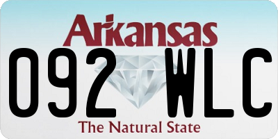 AR license plate 092WLC