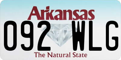 AR license plate 092WLG
