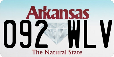 AR license plate 092WLV