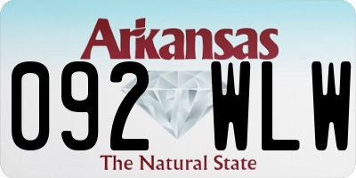 AR license plate 092WLW