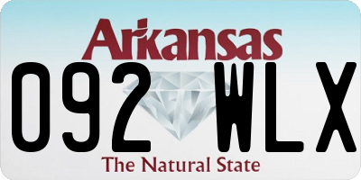 AR license plate 092WLX