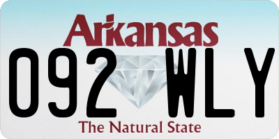 AR license plate 092WLY