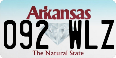 AR license plate 092WLZ