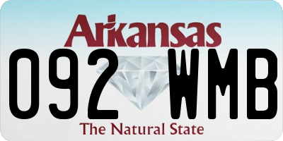 AR license plate 092WMB