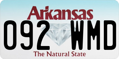 AR license plate 092WMD