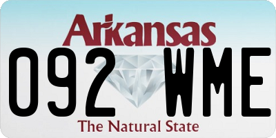 AR license plate 092WME