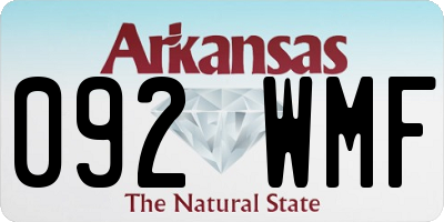 AR license plate 092WMF