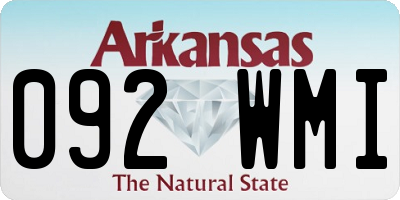 AR license plate 092WMI