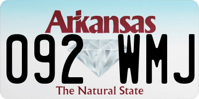 AR license plate 092WMJ