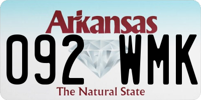 AR license plate 092WMK