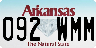 AR license plate 092WMM