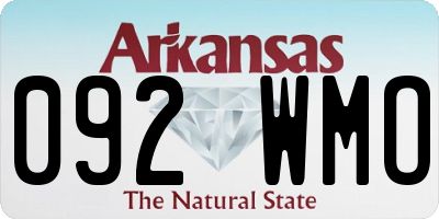 AR license plate 092WMO
