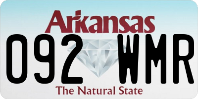 AR license plate 092WMR