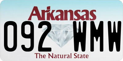 AR license plate 092WMW