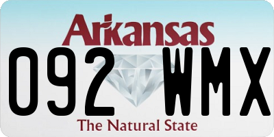 AR license plate 092WMX
