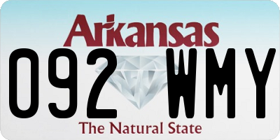 AR license plate 092WMY