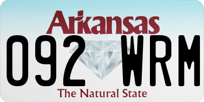 AR license plate 092WRM