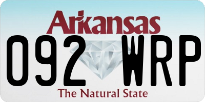 AR license plate 092WRP