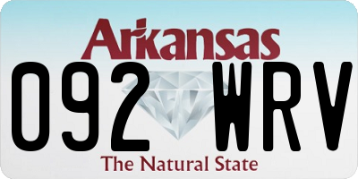 AR license plate 092WRV