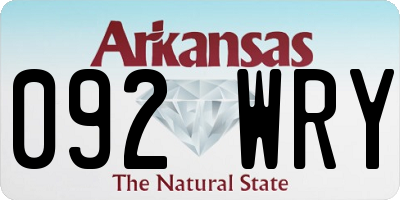 AR license plate 092WRY