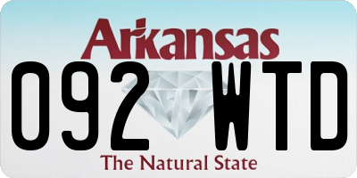 AR license plate 092WTD