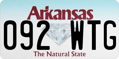 AR license plate 092WTG