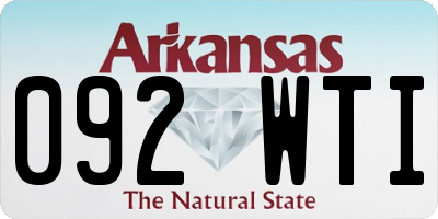 AR license plate 092WTI