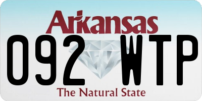 AR license plate 092WTP