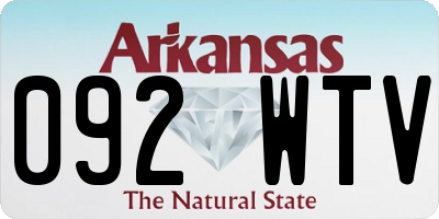 AR license plate 092WTV