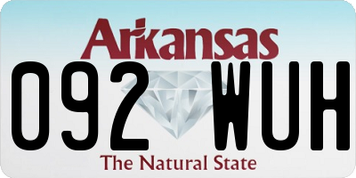 AR license plate 092WUH