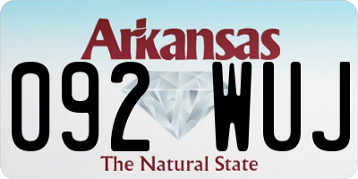 AR license plate 092WUJ