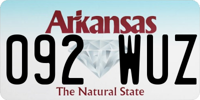 AR license plate 092WUZ
