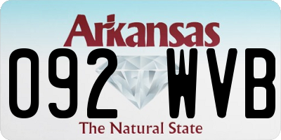 AR license plate 092WVB