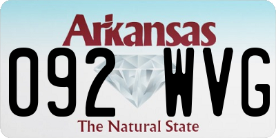 AR license plate 092WVG