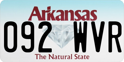 AR license plate 092WVR