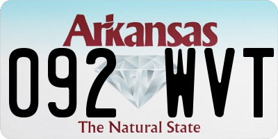 AR license plate 092WVT